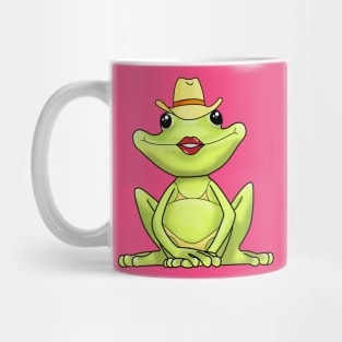 kiss all thefrogs in a bikini and hat Mug